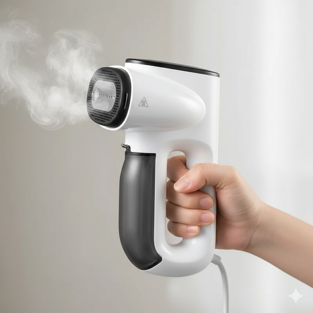 Passadeira a vapor portátil por sucção para roupas