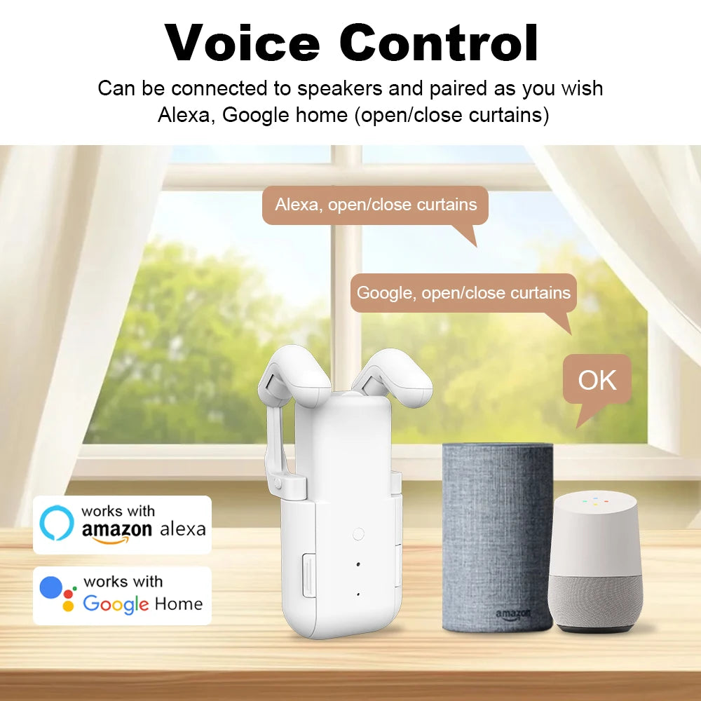 Robô para cortina inteligente elétrica com Wi-Fi