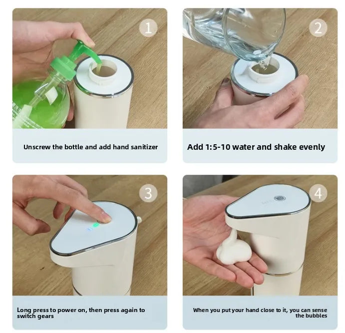 Dispensador de sabonete automático à prova d'água de 350ml