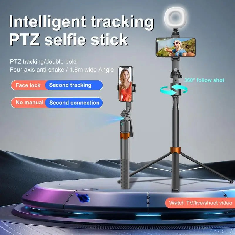 Tripé para selfie com rotação de 360°