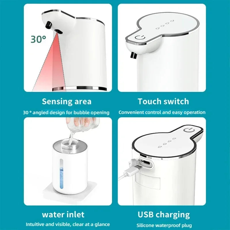 Dispensador de sabonete automático à prova d'água de 350ml
