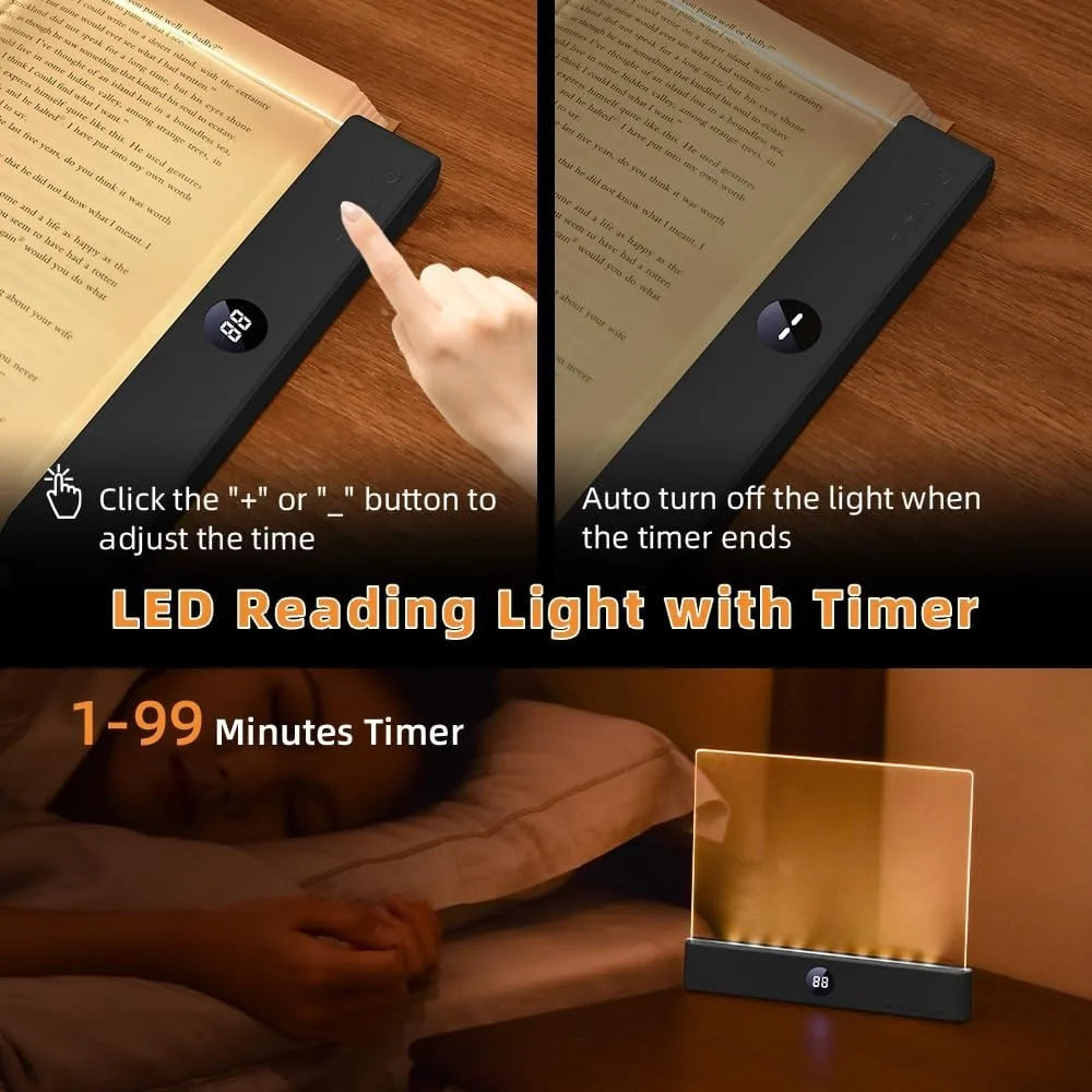 Luminária de leitura LED de tela plana