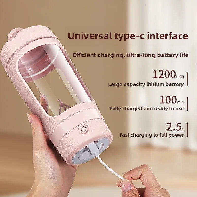 Copo Misturador Elétrico Automático 630ml com USB Recarregável