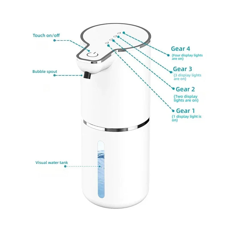 Dispensador de sabonete automático à prova d'água de 350ml