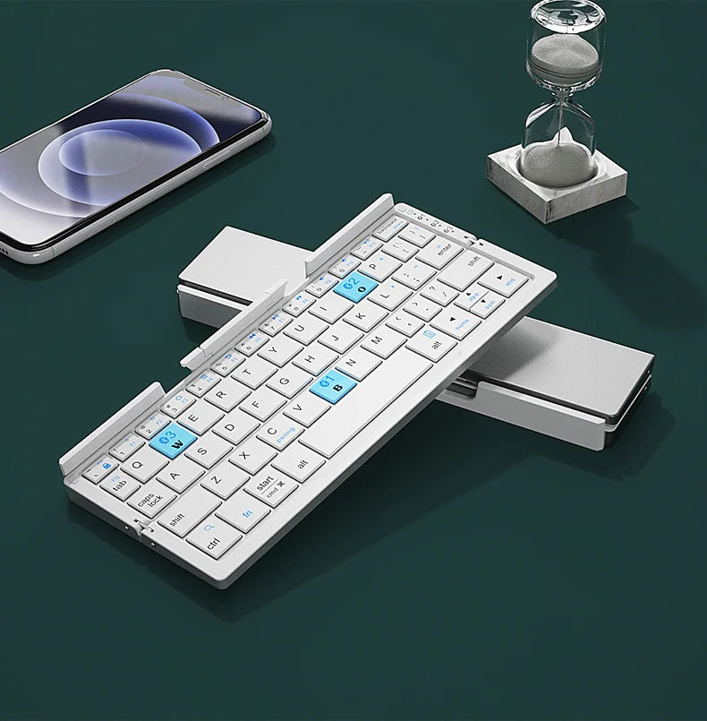 Teclado Bluetooth dobrável mini BOW, sem fio