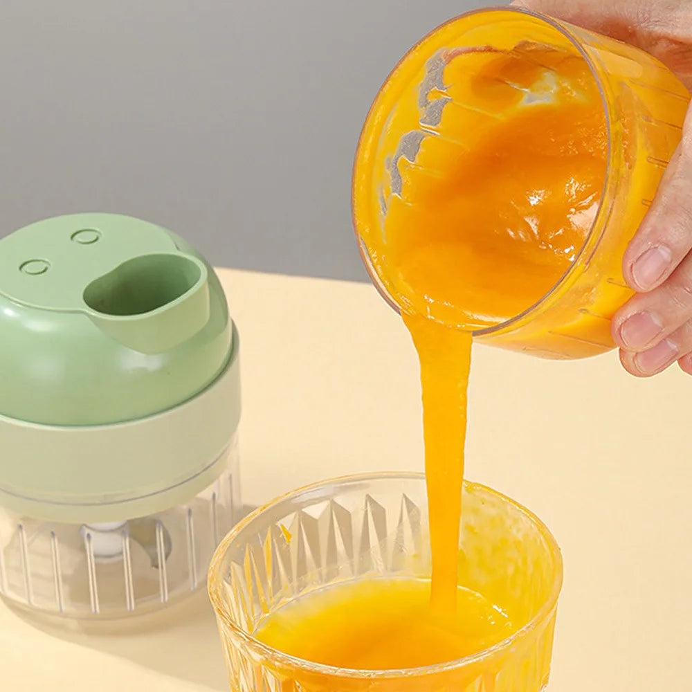 Conjunto de cortador de legumes elétrico portátil sem fio