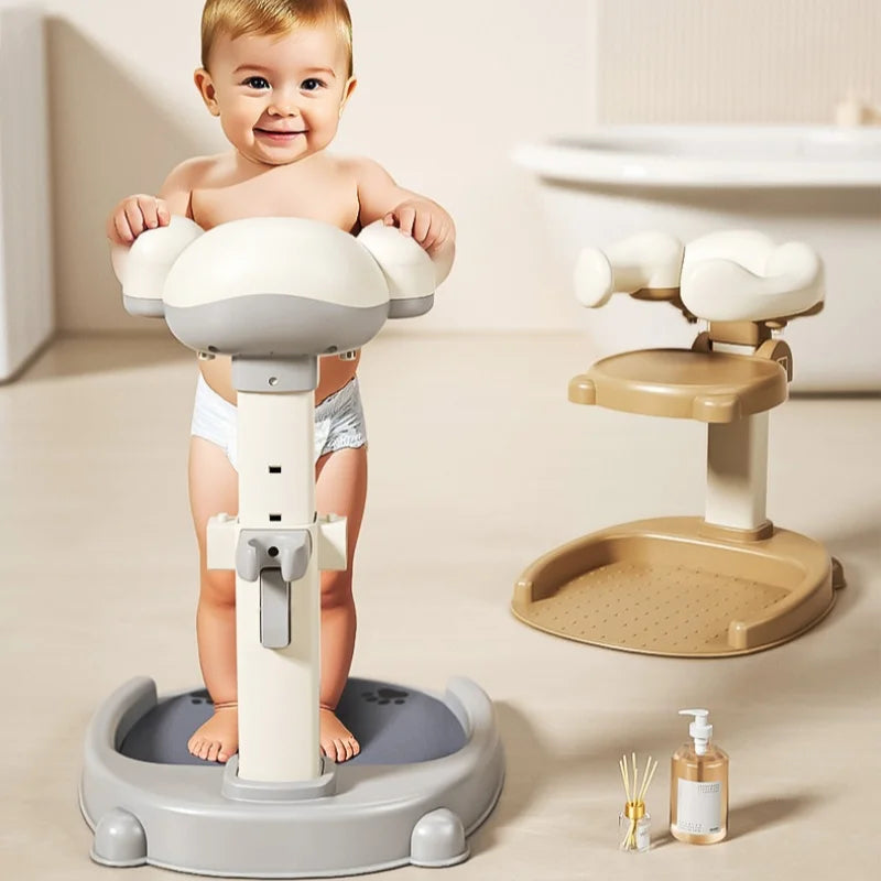 Banheira de bebê com suporte ajustável e multifuncional