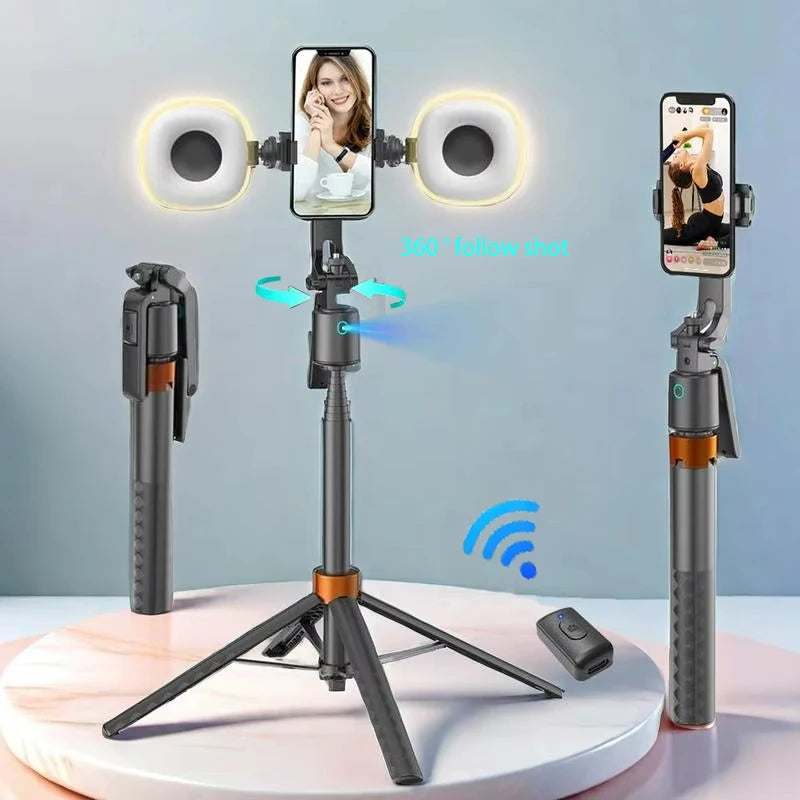 Tripé para selfie com rotação de 360°