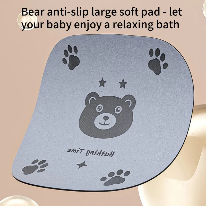 Banheira de bebê com suporte ajustável e multifuncional