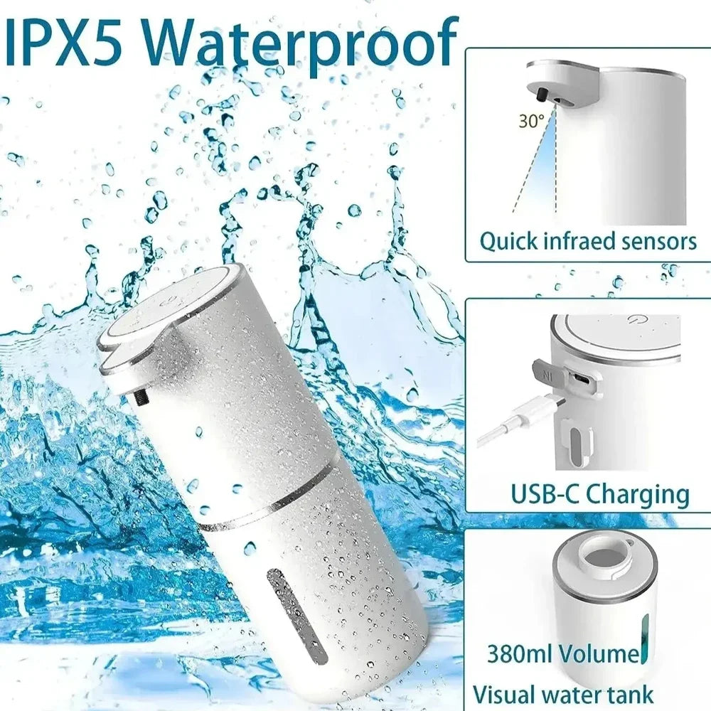 Dispensador de sabonete automático à prova d'água de 350ml