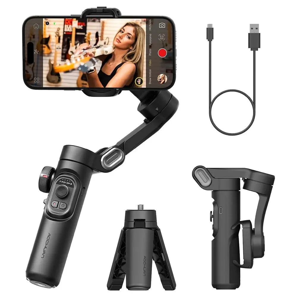Estabilizador Gimbal de 3 Eixos para Smartphone