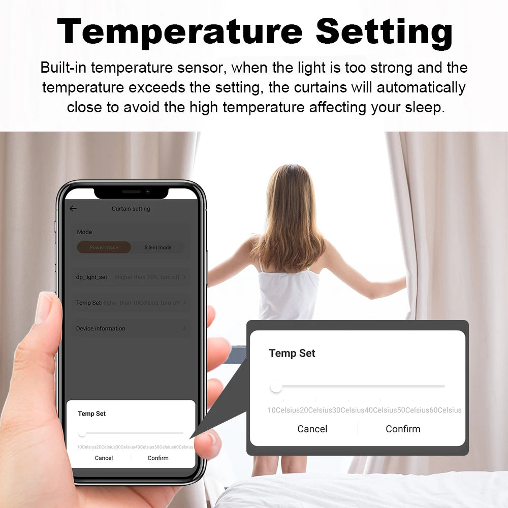 Robô para cortina inteligente elétrica com Wi-Fi