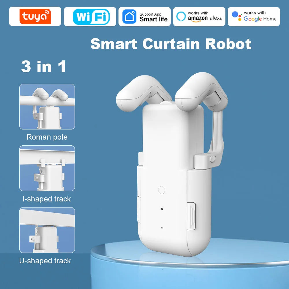 Robô para cortina inteligente elétrica com Wi-Fi