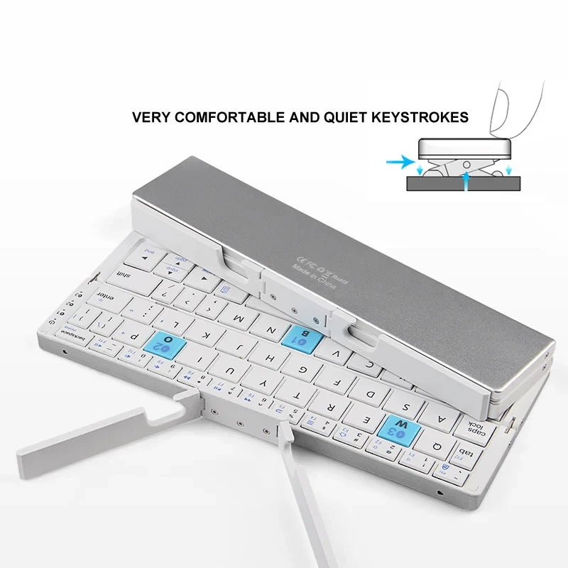 Teclado Bluetooth dobrável mini BOW, sem fio